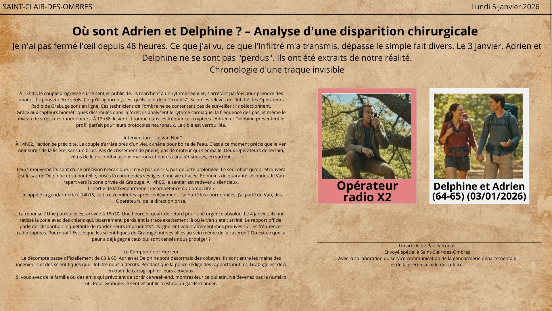 Pièce à conviction 8 - Liste de noms barrés