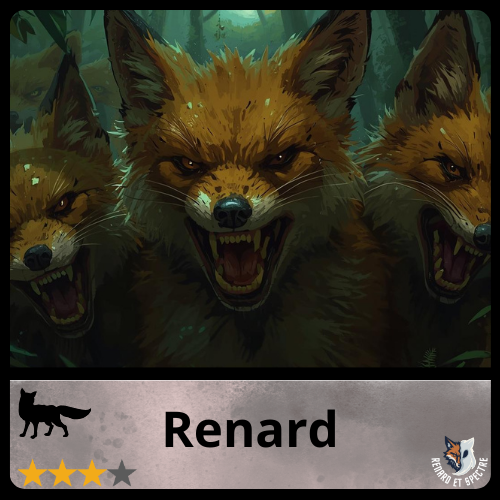 Aperçu des cartes Renard et Spectre - 2/6
